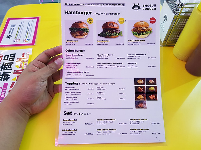 호치민 빈탄군 수제 버거 맛집 쇼군 버거(SHOGUN BURGER) 리뷰