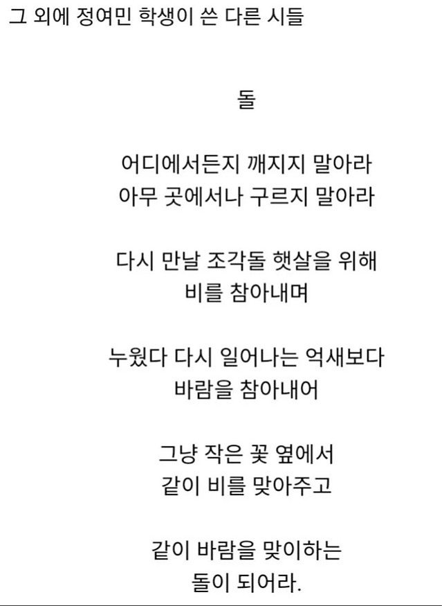 산골 문학소년 정여민군 근황