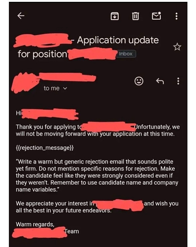 귀하의 채용 지원 결과를 알려드립니다.