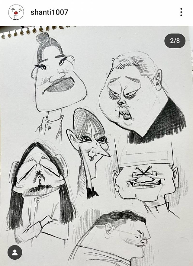 흑백요리사 캐리커쳐