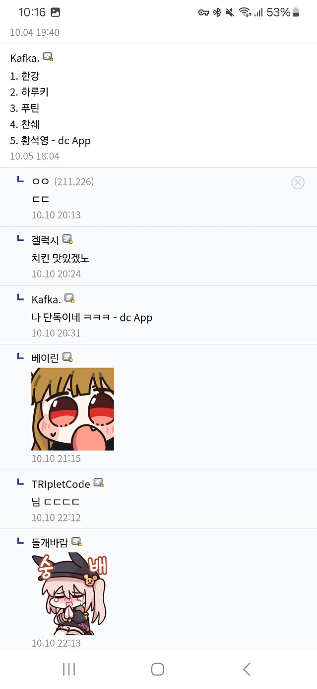 독서 마이너갤러리 진정한 승리자