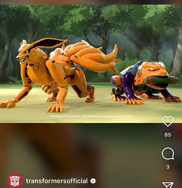 트랜스포머 x 나루토 상품 출시