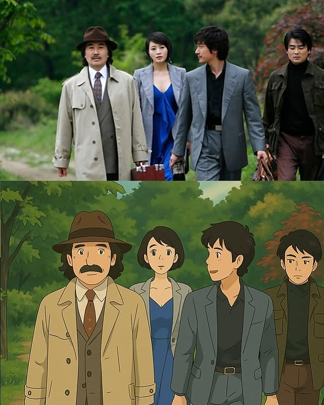 지브리 스타일로 만든 타짜