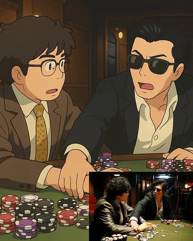 지브리 스타일로 만든 타짜