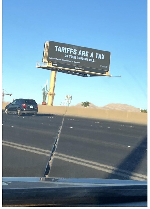 현재 캐나다 정부가 미국 전국에 뿌리고 있다는 광고