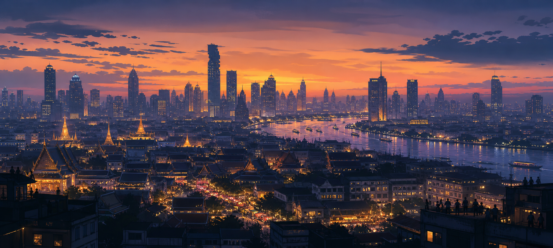 Bangkok 밤문화 2026, rooftop 바와 night market 중 어디에 돈을 쓸까?