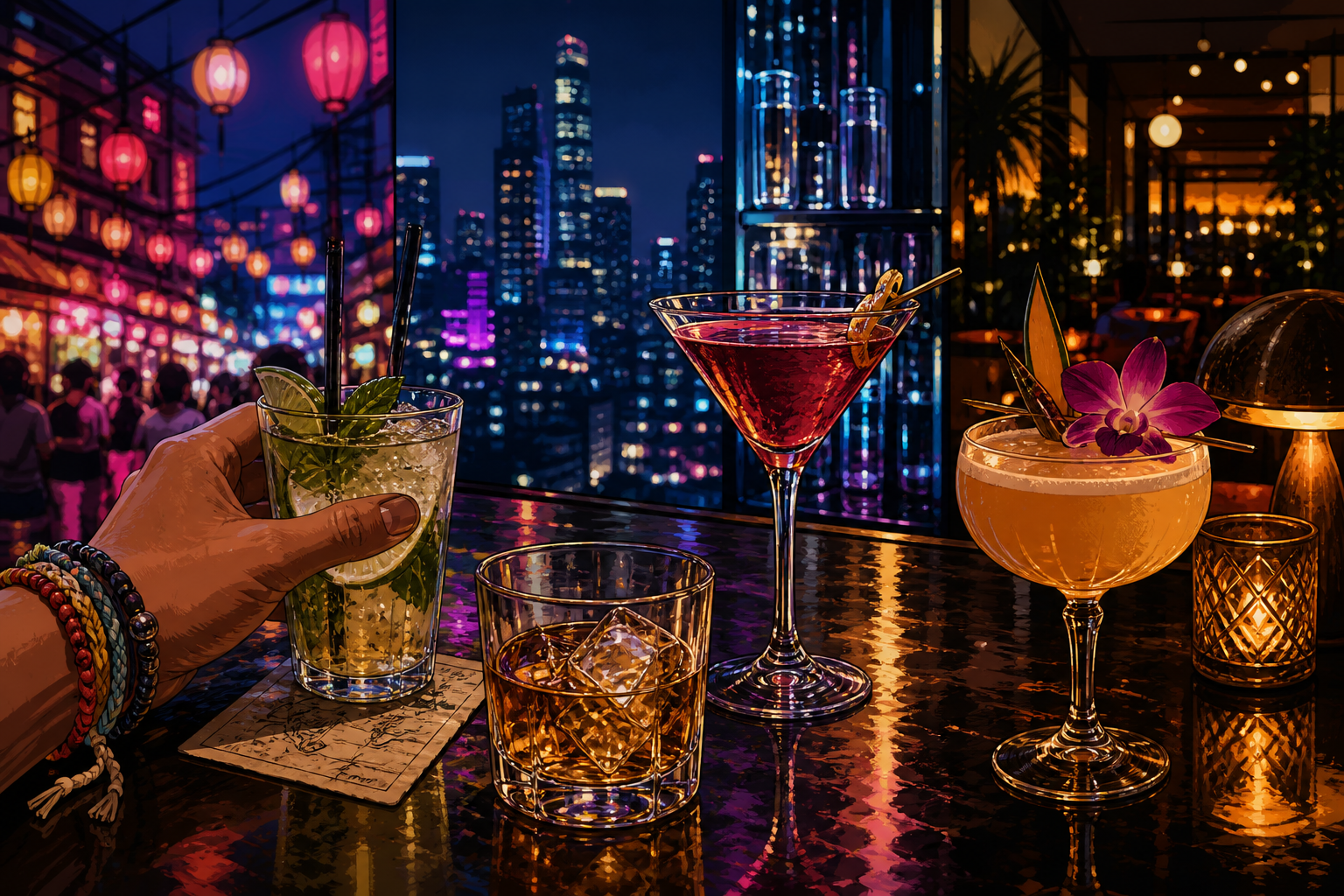 방콕 밤문화를 고를 때 Khao San·Silom·Thong Lo는 어떻게 다를까?
