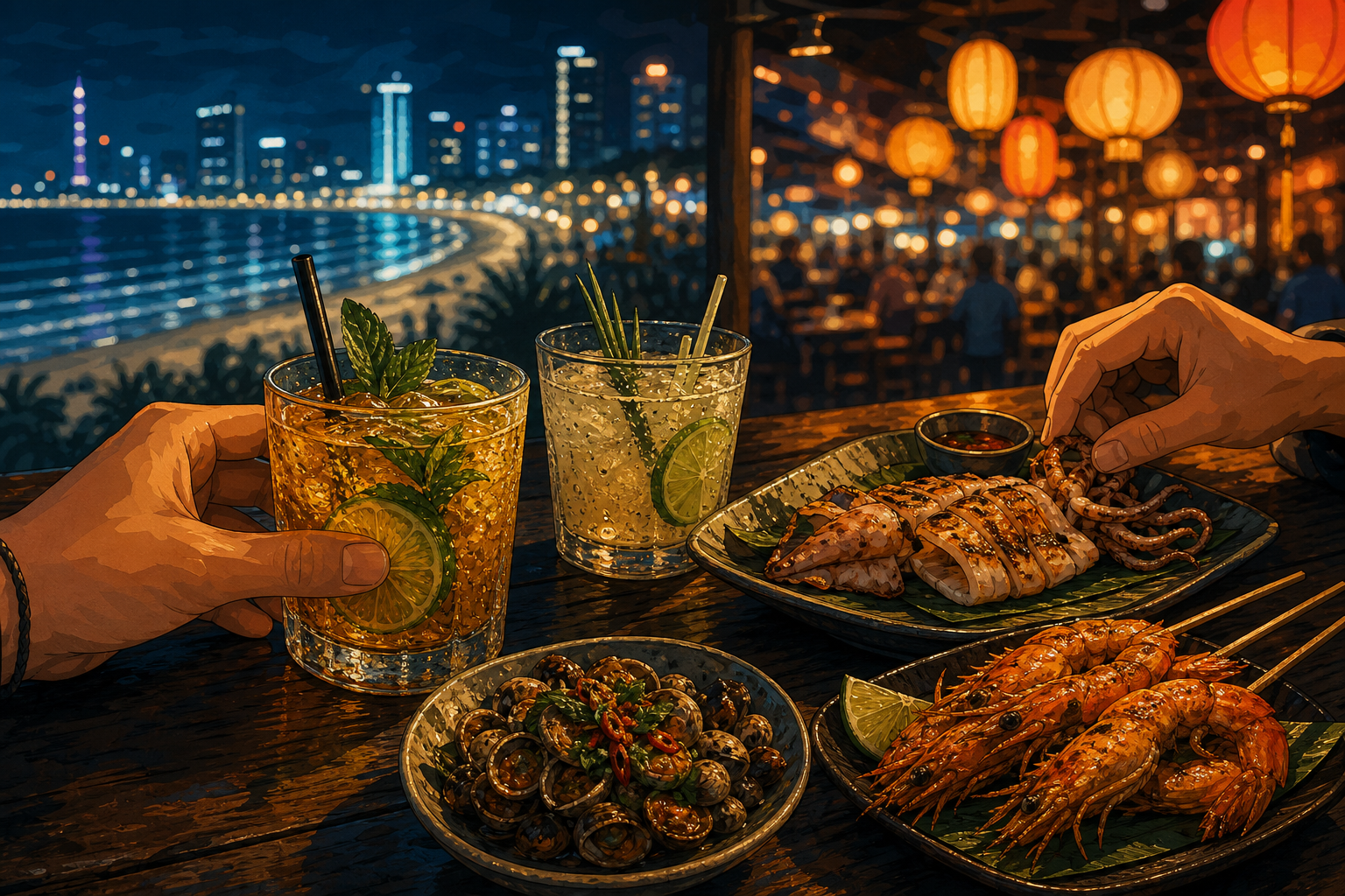 다낭 밤시간은 해변형과 시장형 중 어디가 더 나을까? My Khe·Son Tra Night Market·Han Market 비교