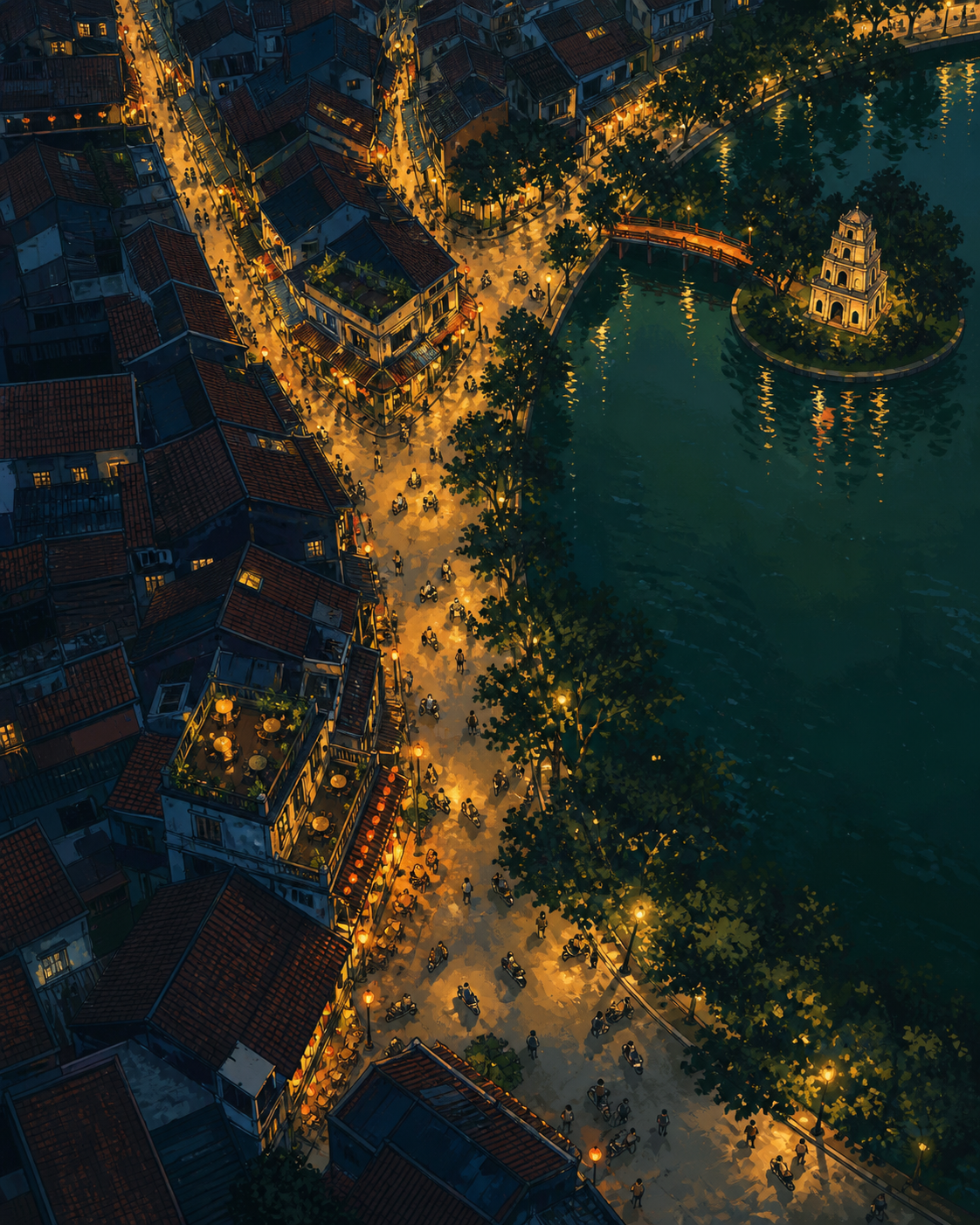 하노이 밤문화 정보: Old Quarter·Hoan Kiem·West Lake는 어떻게 다를까?