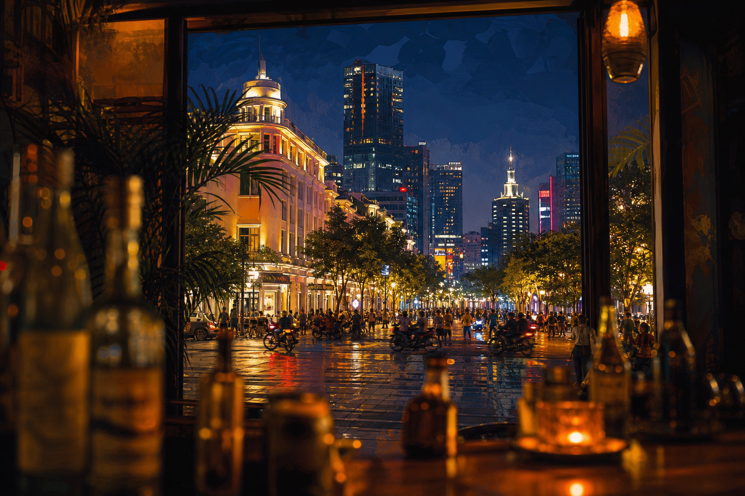호치민 밤문화 비교, Bui Vien·Nguyen Hue·District 3의 값과 분위기