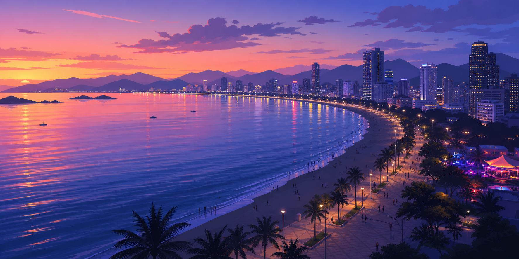 Nha Trang 밤문화를 처음 보면 어디부터 시작해야 할까? Tran Phu·Sailing Club·Skylight로 보는 입문 가이드