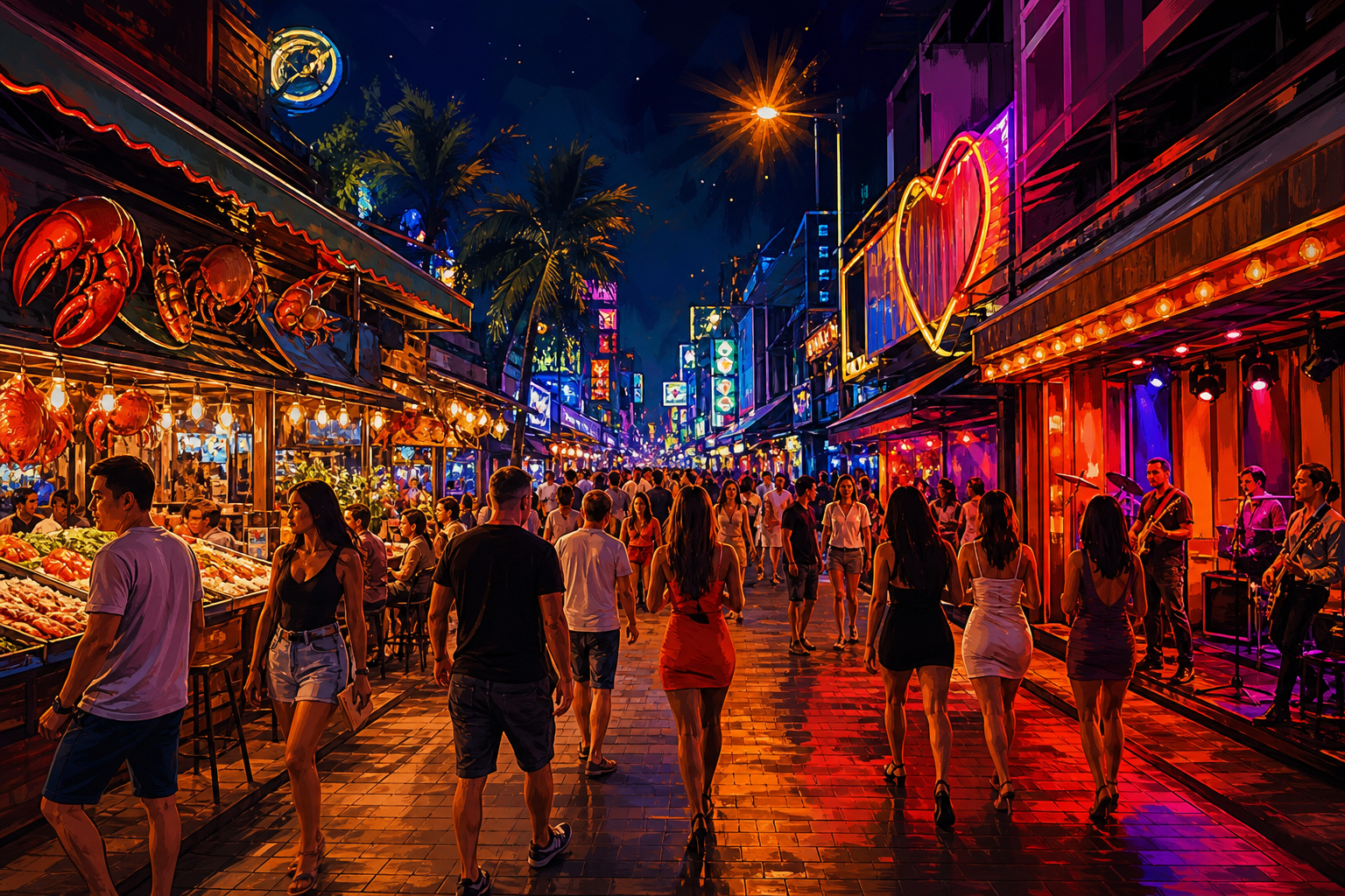 파타야 밤문화를 처음 고르면 어디부터? Walking Street 기준 입문 동선