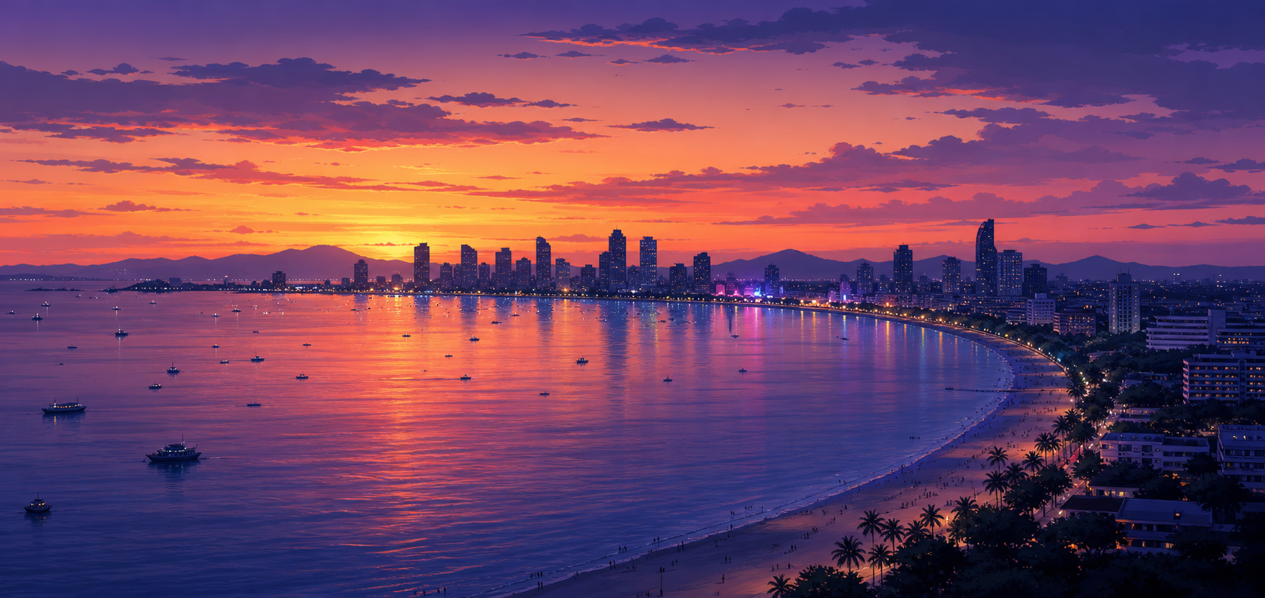 Pattaya 밤문화는 왜 중앙과 남쪽 해변으로 갈릴까? Jomtien·Central Pattaya·Walking Street 비교