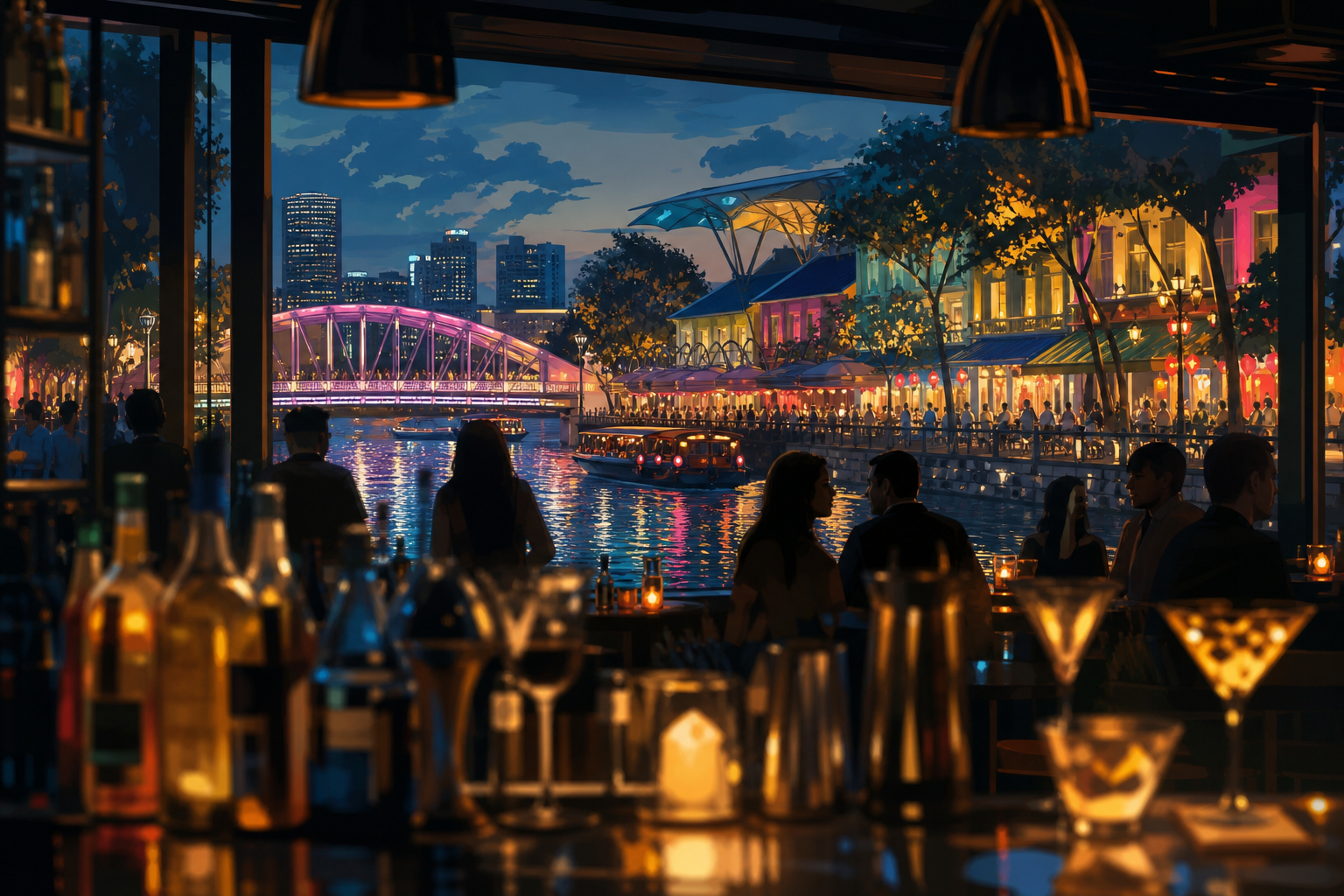 Singapore 밤문화 초행은 Clarke Quay부터 시작할까? 강변 야간 동선을 먼저 읽는 법