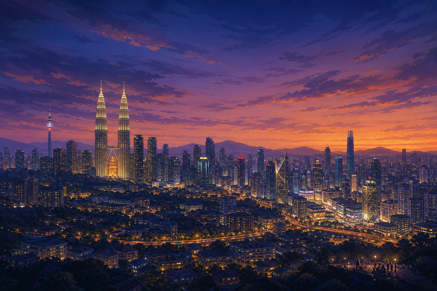 쿠알라룸푸르 밤풍경은 Bukit Bintang와 Bangsar 중 어디가 먼저일까?