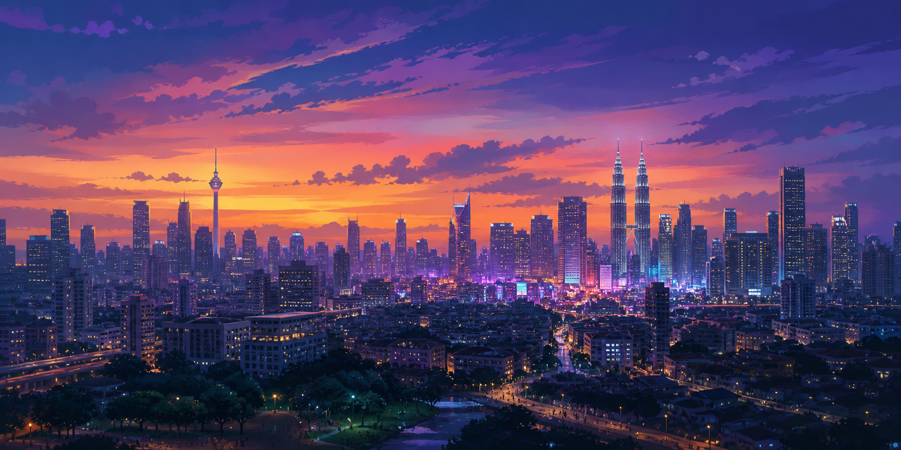 쿠알라룸푸르 밤문화 정보, Bukit Bintang를 밤에 봐야 하는 이유