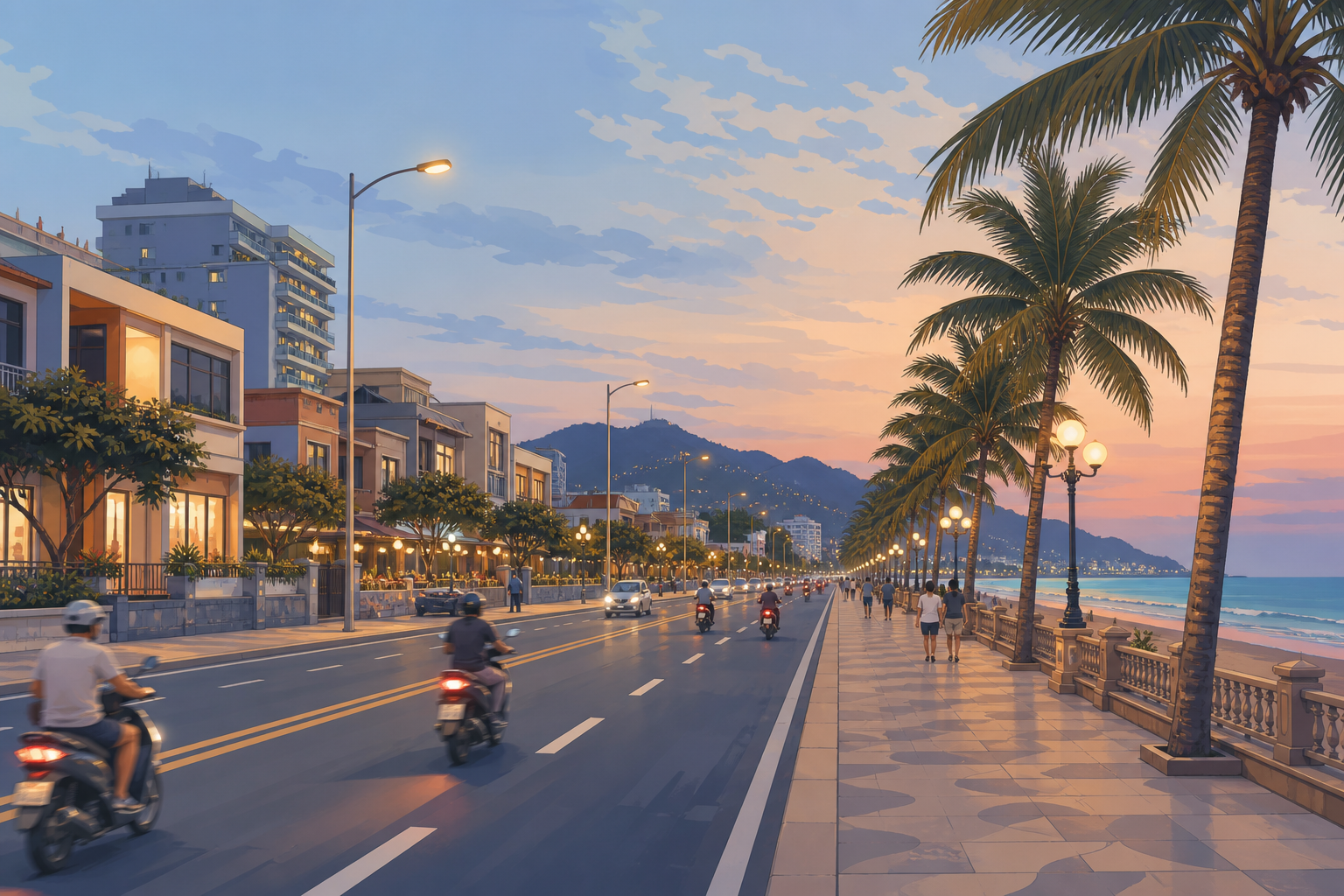 Vung Tau 밤과 낮은 어떻게 다를까? 주말 붐빔·해변 선택·이동시간 비교